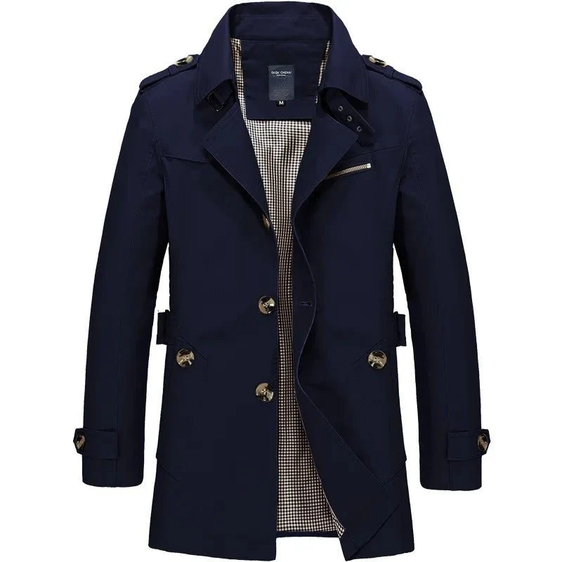Trenchcoat Herren Klassisch mit Reverskragen