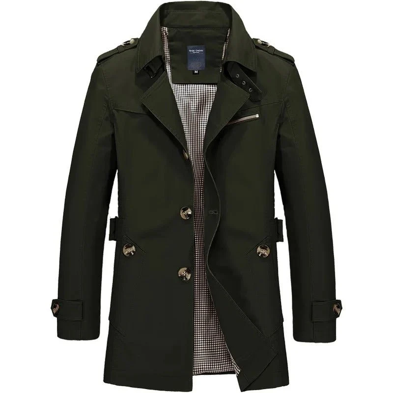 Trenchcoat Herren Klassisch mit Reverskragen