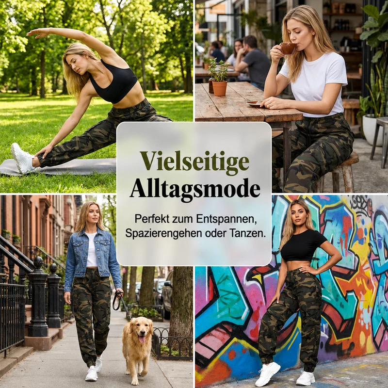 Bonifaza | Bequeme Streetstyle-Hose mit Cargo-Taschen