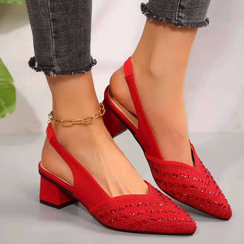 Zulissa | Funkelnde Slingback-Absätze mit Strass