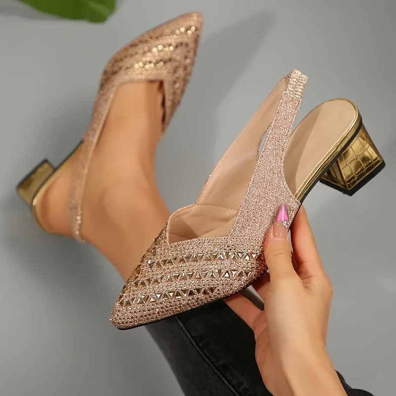 Zulissa | Funkelnde Slingback-Absätze mit Strass