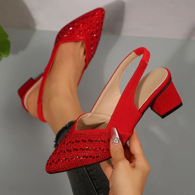 Zulissa | Funkelnde Slingback-Absätze mit Strass