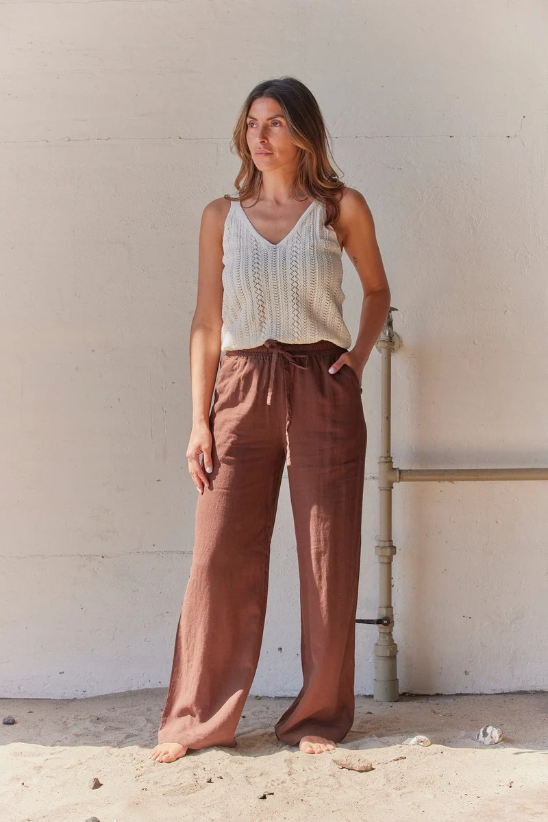 Uriatta | Lässige Wide-Leg-Hose mit elastischem Bund