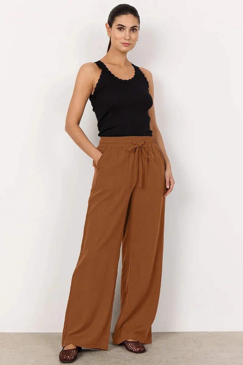 Uriatta | Lässige Wide-Leg-Hose mit elastischem Bund
