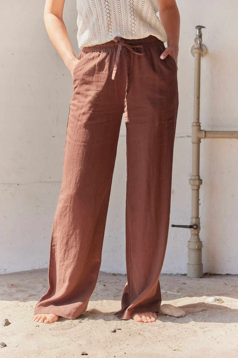 Uriatta | Lässige Wide-Leg-Hose mit elastischem Bund