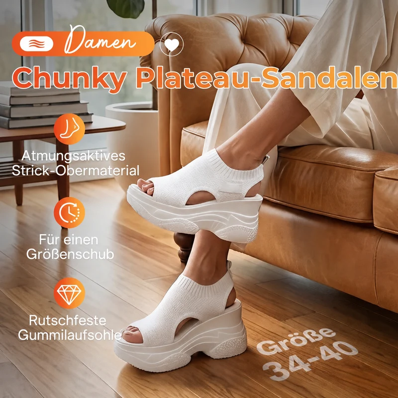Narimma | Erhöhende Sommer-Sandalen mit Keilsohle