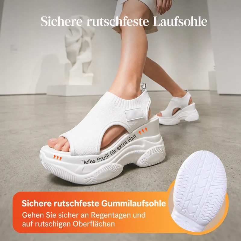 Narimma | Erhöhende Sommer-Sandalen mit Keilsohle