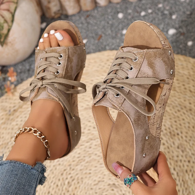 Oirella | Lässige Keilsandalen mit modernem Retro-Charme
