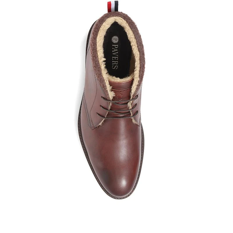 Leather Chukka Boots - RNB36013 / 322 749 - Dark Brown