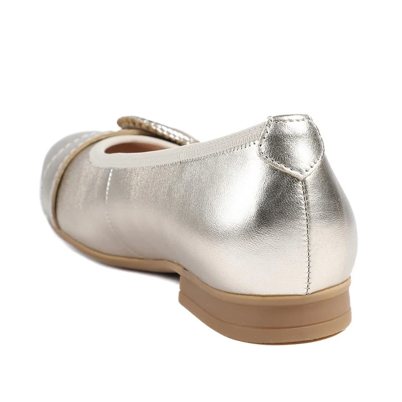 Gabor Leather Ballet Pumps - GAB43000 / 328 666 - Gold