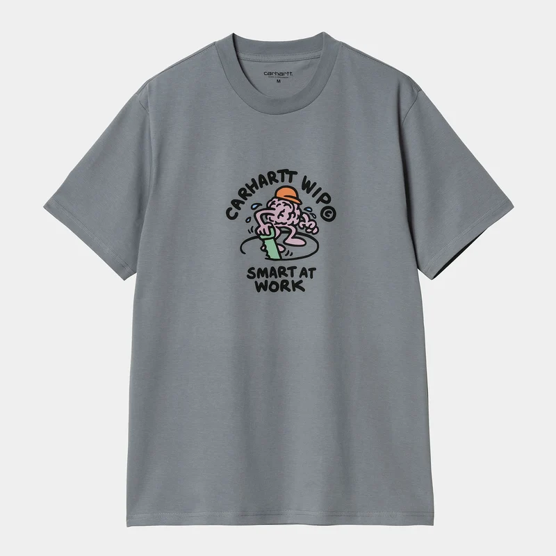 Carhartt WIP Smartes T-Shirt für Herren - Taubengrau