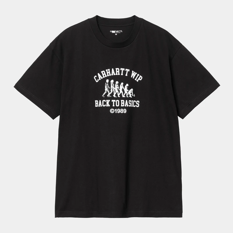 Carhartt WIP Basics Herren-T-Shirt – Schwarz/Weiß