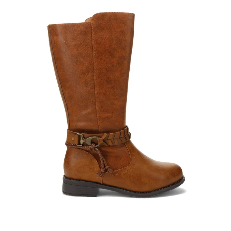 Buckle-Detailed Long Boots - TAMMIE / 326 598 - Tan