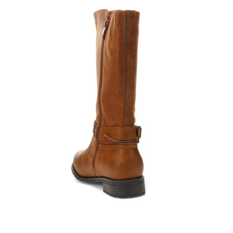 Buckle-Detailed Long Boots - TAMMIE / 326 598 - Tan
