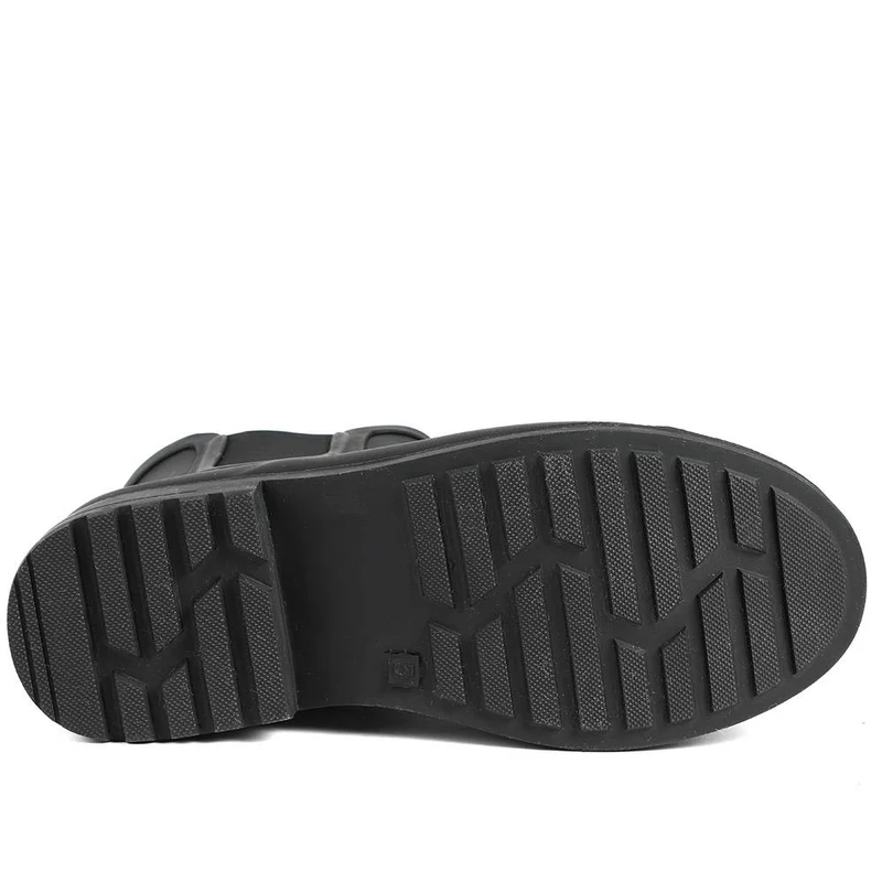 Wide Fit Rubber Ankle Wellies - HANGL42000 / 328 511 - Black