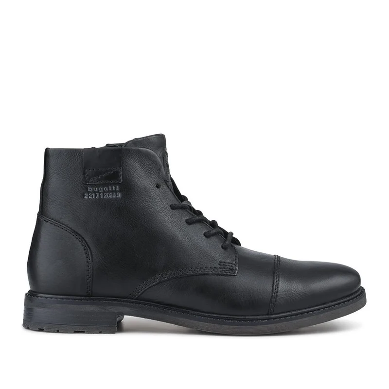 Bugatti Leather Lace-Up Boots - BUG42504 / 327 674 - Black
