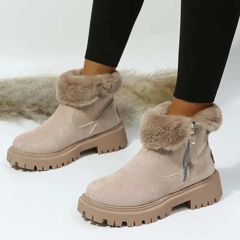 Winterstiefel Damen mit Fellkragen