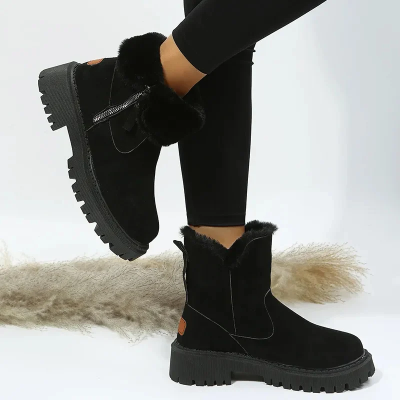 Winterstiefel Damen mit Fellkragen