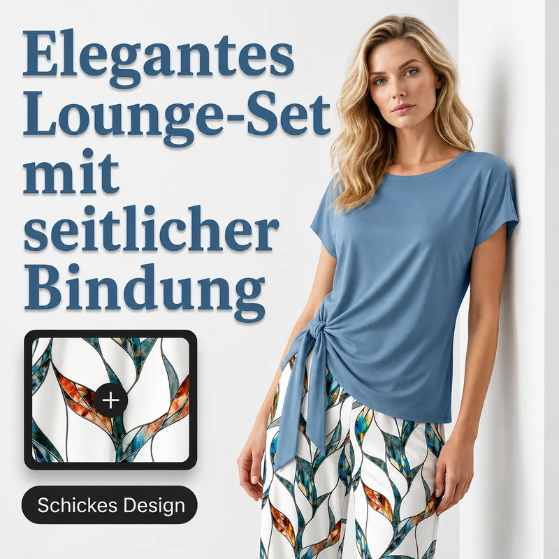 Sianna | Lässiges Damen-Set mit gemusterter Hose