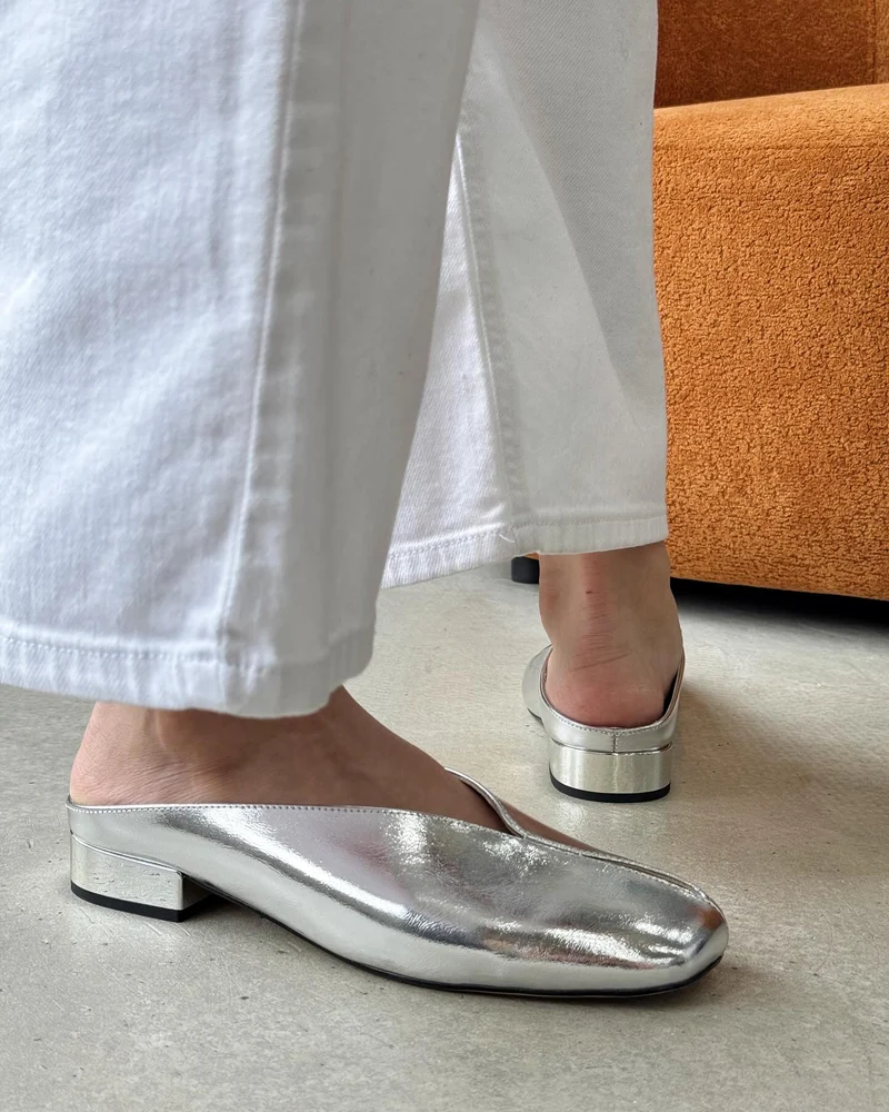 Jemeline | Moderne Damen-Sandalen in Metallic-Optik