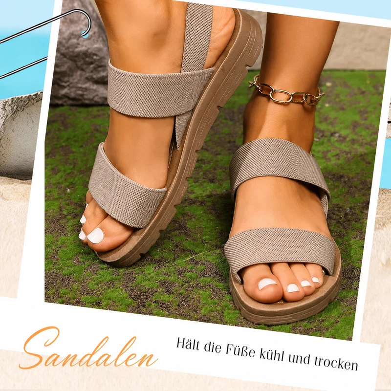 Aijela | Lässige Komfort-Sandalen mit rutschfester Sohle