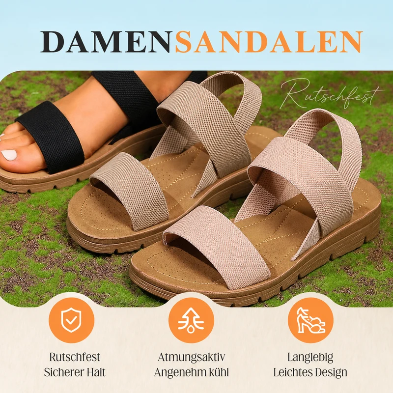 Aijela | Lässige Komfort-Sandalen mit rutschfester Sohle