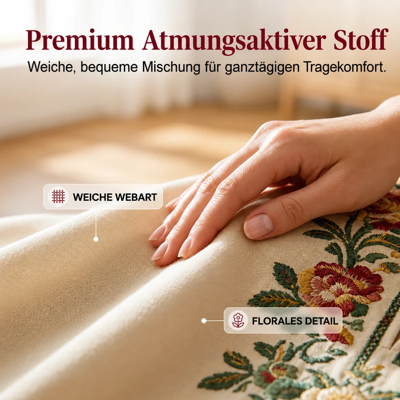 Chenna | Elegantes Kleidungsset mit kunstvoller Stickerei