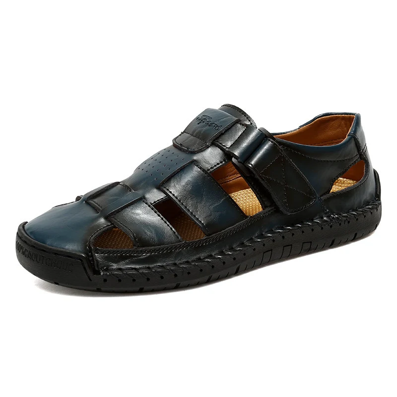 Lobert | Geschlossene Herren-Sandalen mit Klettverschluss