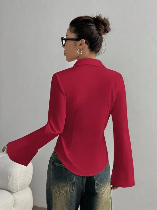 Livessa | Elegante Knopfbluse mit taillierter Form