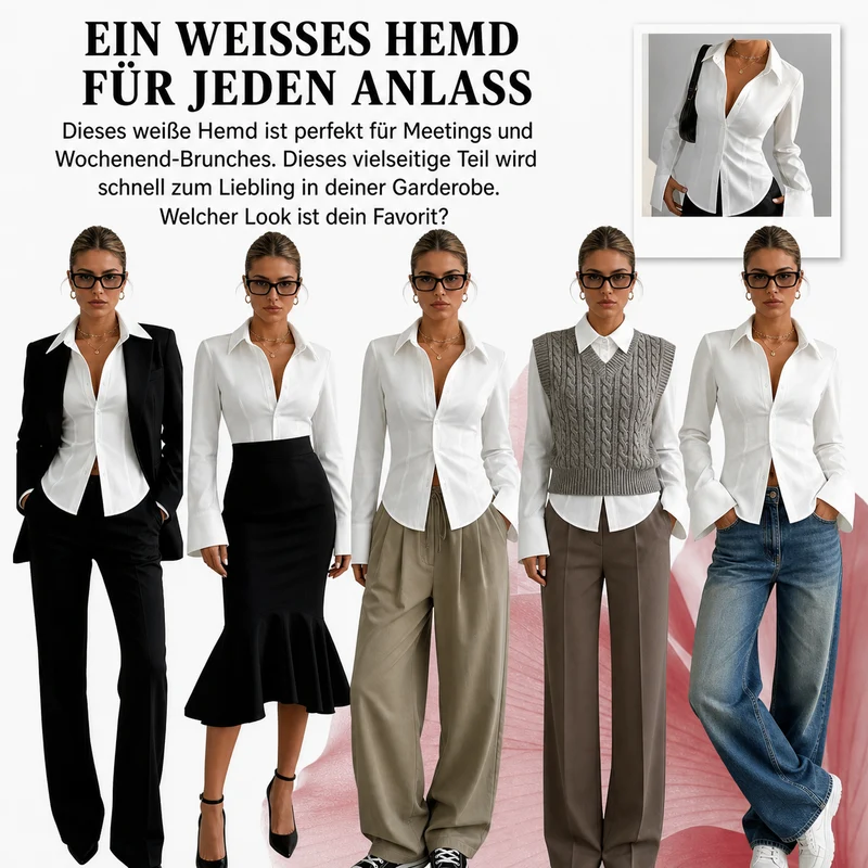 Livessa | Elegante Knopfbluse mit taillierter Form