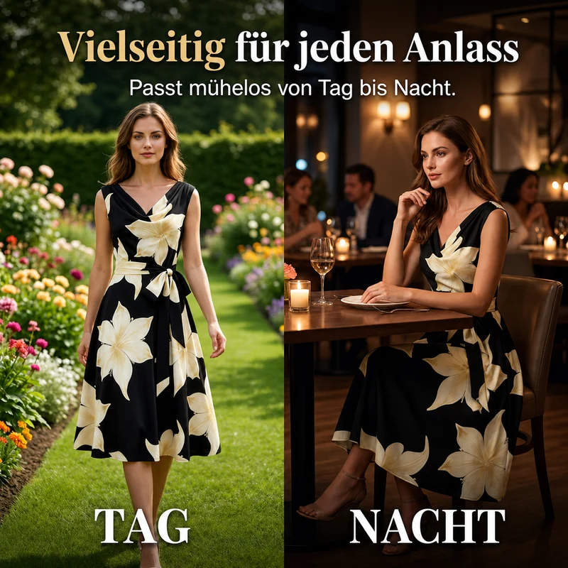 Lavicia | Atmungsaktives Kleid mit betonter Taille