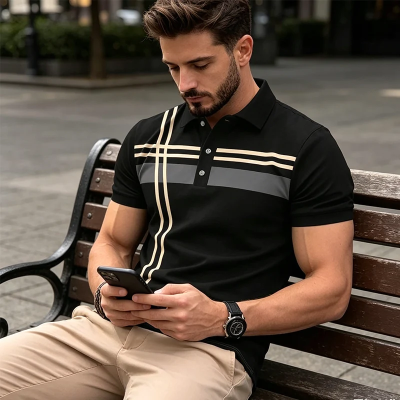 Ludrick | Elegantes Herren-Shirt mit Kragen und Knopfleiste