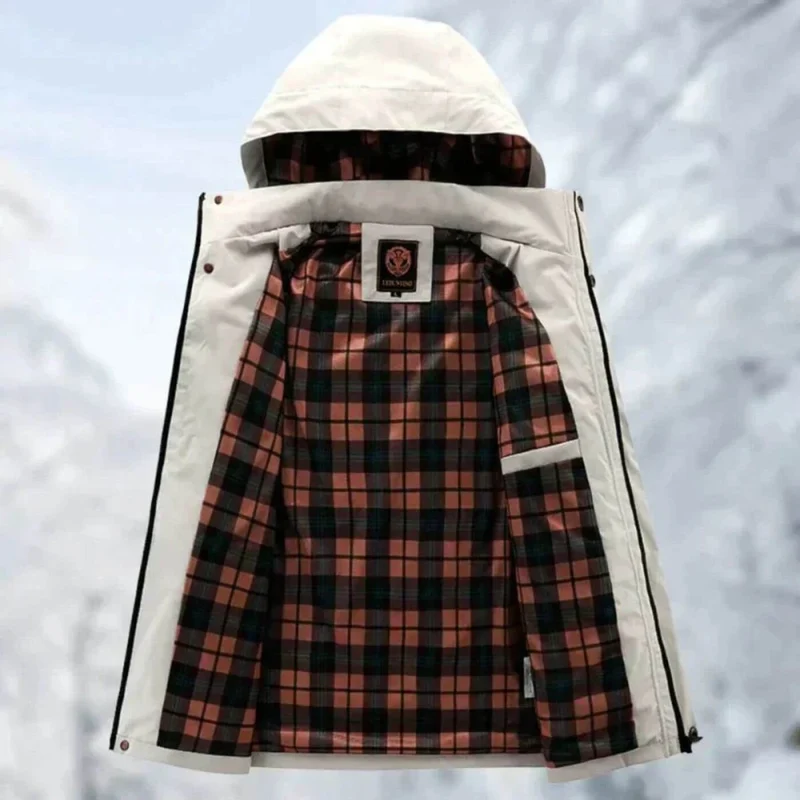 Winterjacke Herren mit Kapuze und Taschen