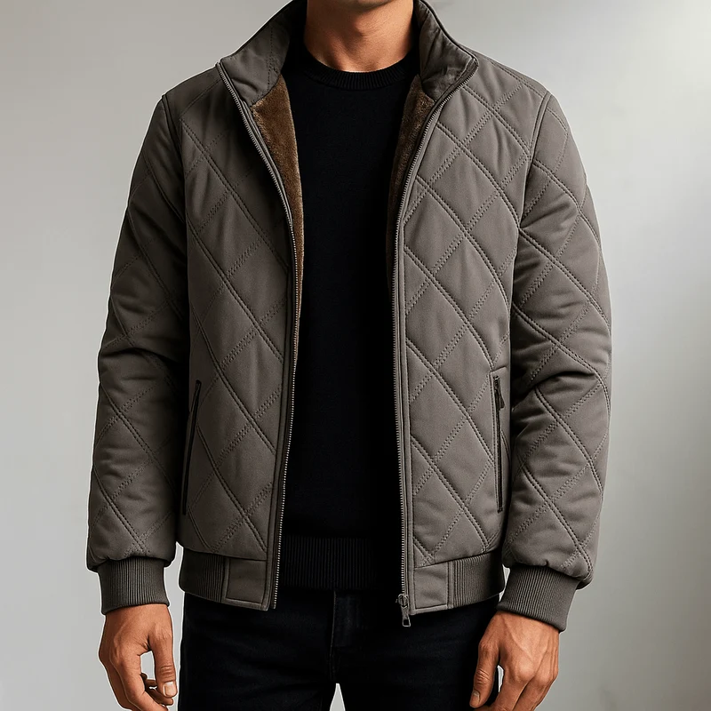 Winterjacke Herren Gesteppt mit Fleecefutter
