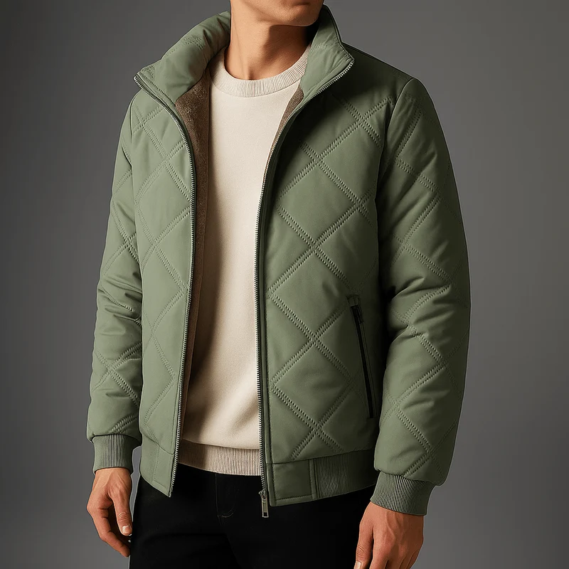 Winterjacke Herren Gesteppt mit Fleecefutter
