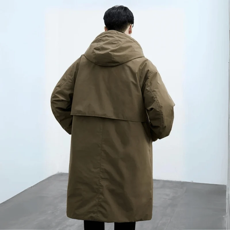 Trenchcoat Herren Lang Mit Kapuze