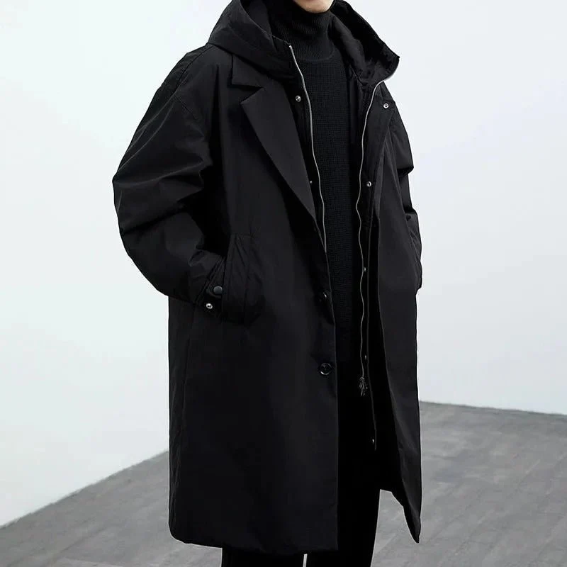Trenchcoat Herren Lang Mit Kapuze