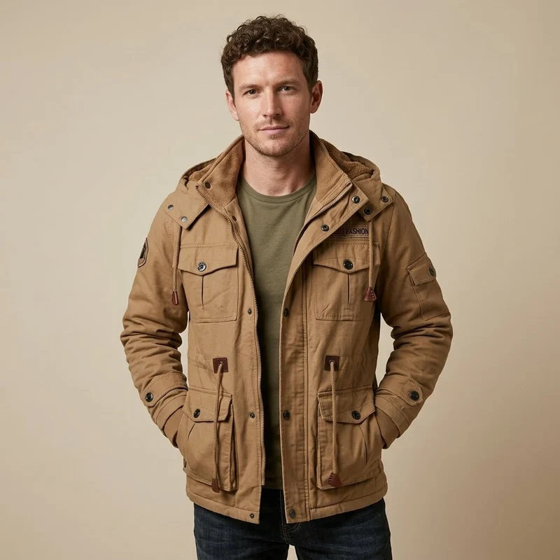 Fleecejacke Herren Mit Kapuze