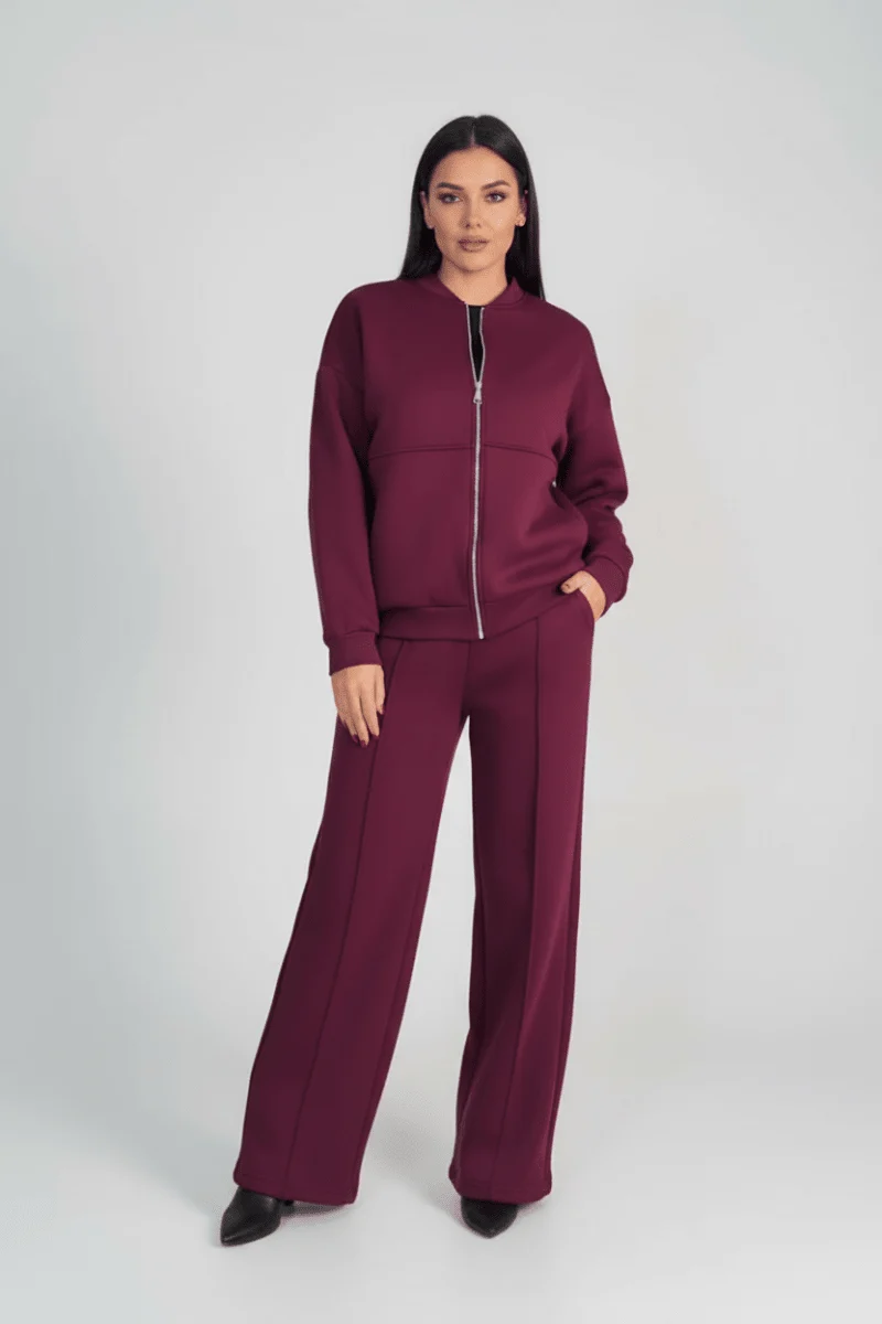 Lounge-Set Damen Zweiteilig Weites Bein
