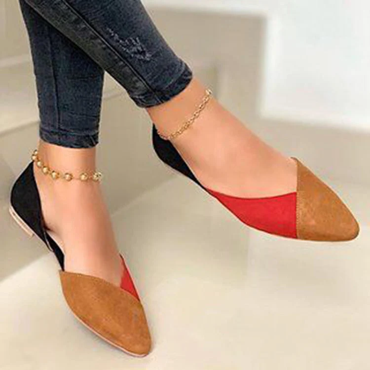 Cecania | Stilvolle Colorblock-Ballerinas für Damen
