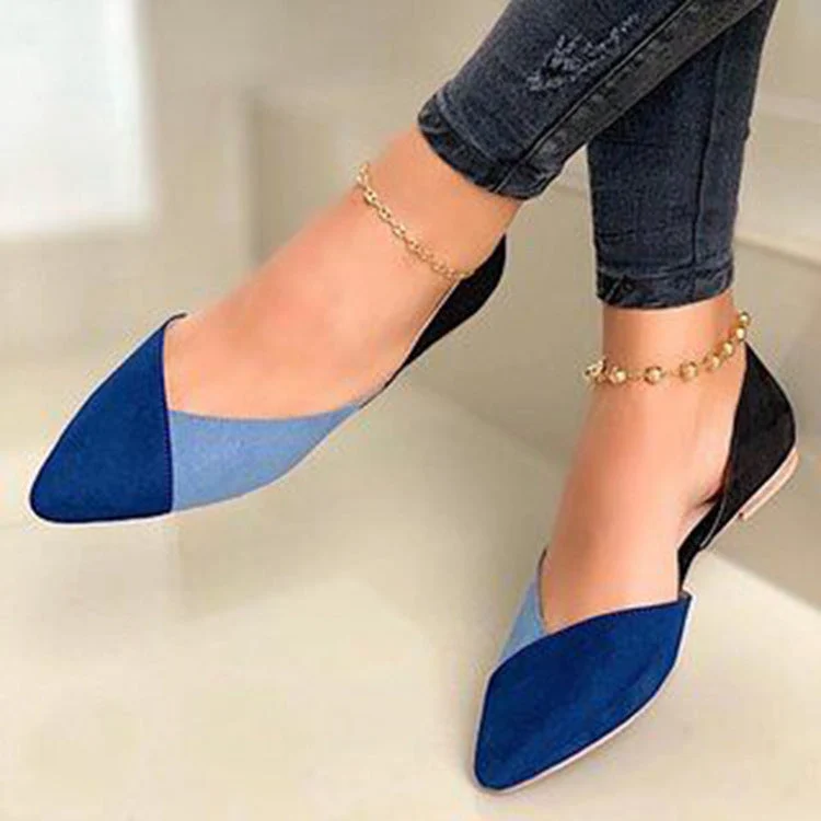Cecania | Stilvolle Colorblock-Ballerinas für Damen