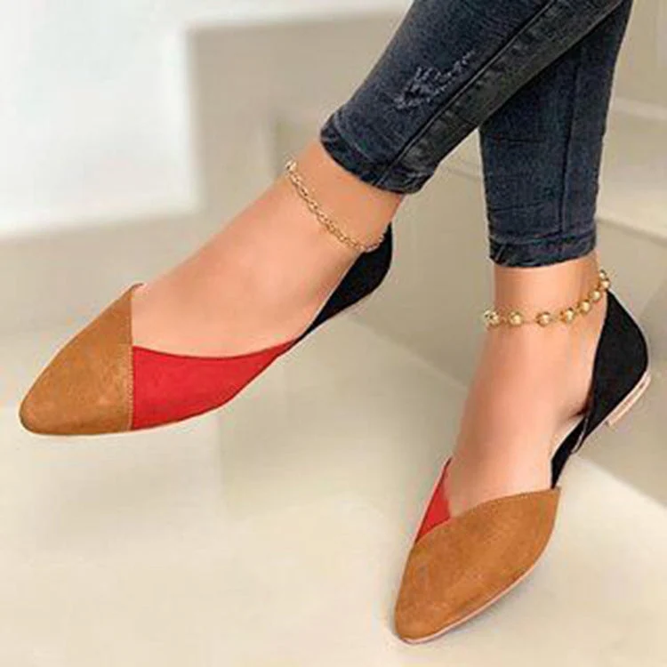 Cecania | Stilvolle Colorblock-Ballerinas für Damen