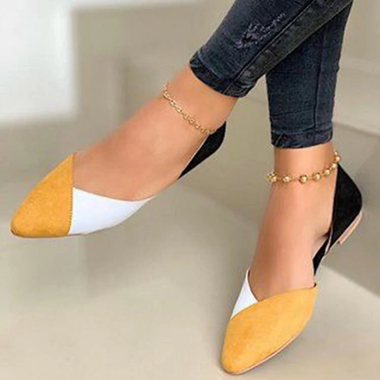 Cecania | Stilvolle Colorblock-Ballerinas für Damen