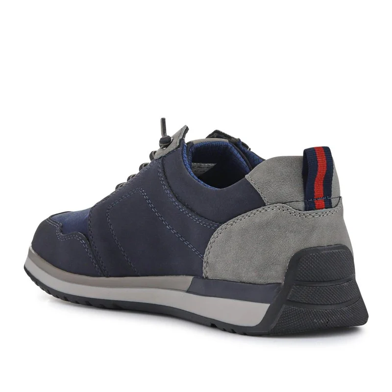 Wide Bungee-Laced Slip-On Shoes - GANG41009 / 327 570 - Navy