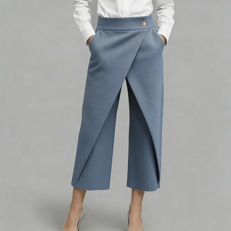 Lanneda | Hochtaillierte Culotte mit eleganter Überlage