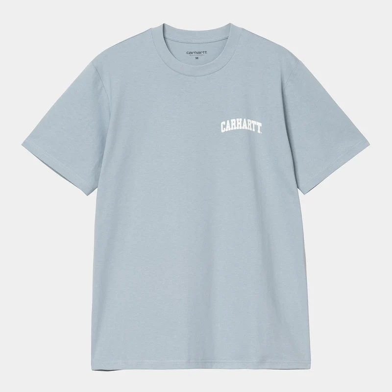 Carhartt WIP T-Shirt „University Script“ für Herren – Dusty Ice