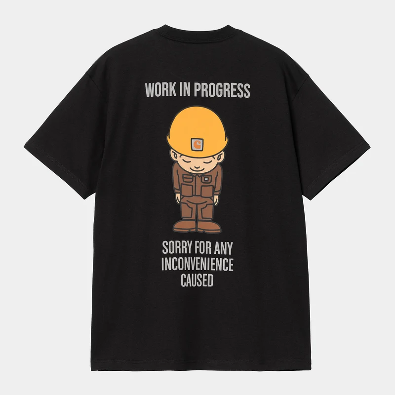 Carhartt WIP Herren Sumimasen T-Shirt - Schwarz
