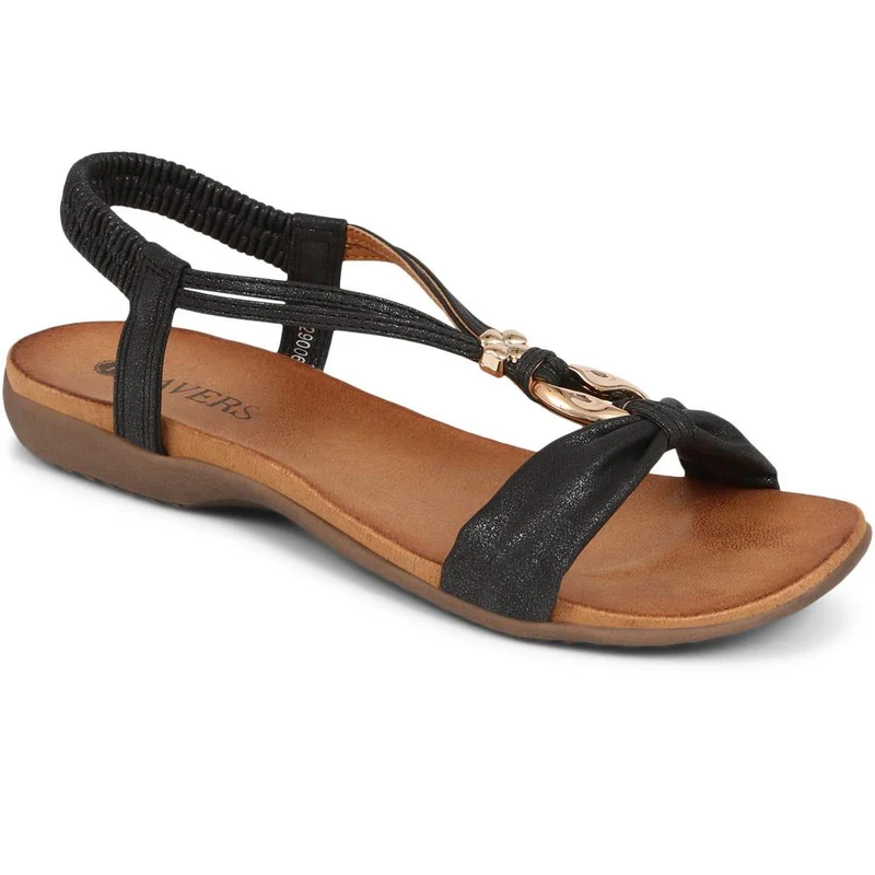 Flat Strappy Sandals - BAIZH29006 / 314 963 - Black