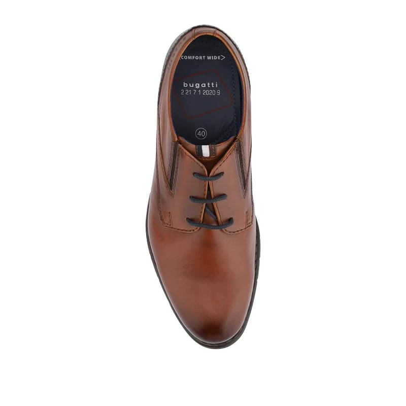 Smart Leather Lace-Up Shoes - BUG42503 / 327 673 - Cognac