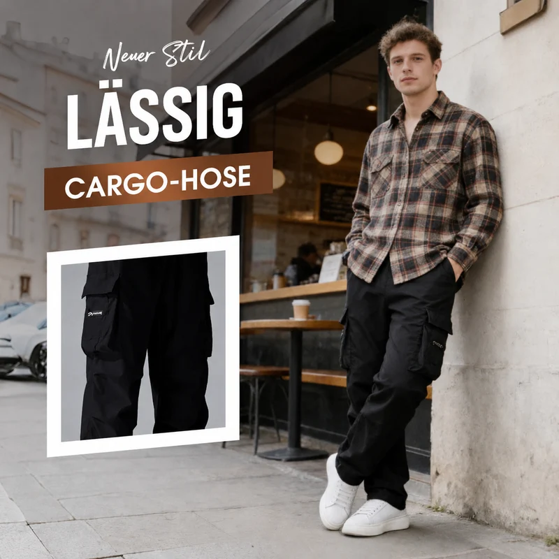 Naredoo | Lässige Herren-Cargohose mit mehreren Taschen